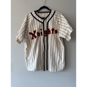 VTG EMPIRE NY NEW YORK KNIGHTS Cotton BASEBALL JERSEY SZ XXL #9